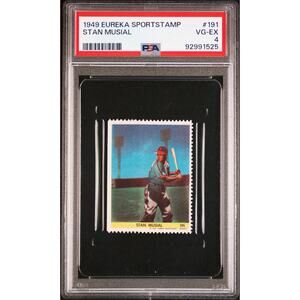 1949 Eureka Stamps Stan Musial PSA 4 St. Louis Cardinals HOF MLB Stan the Man
